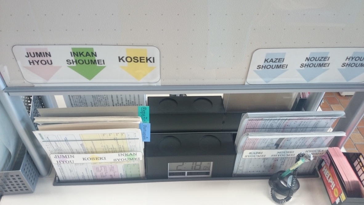 「JUMIN HYOU」「KOSEKI」など。
